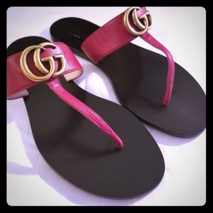 Gucci Marmont T-Strap Sandals - NWOB